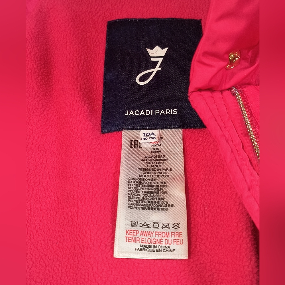 Kids Pink Puffer Jacket - Picture 2 of 10